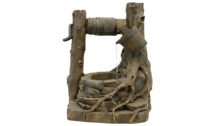 Streetwize On-Demand Solar Water Feature - Rustic Well
