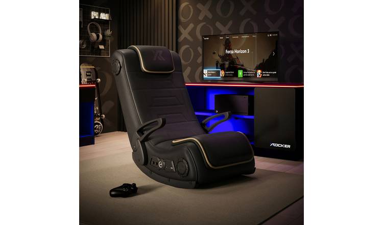 X Rocker Sentinel Faux Leather Office Gaming Chair - Black