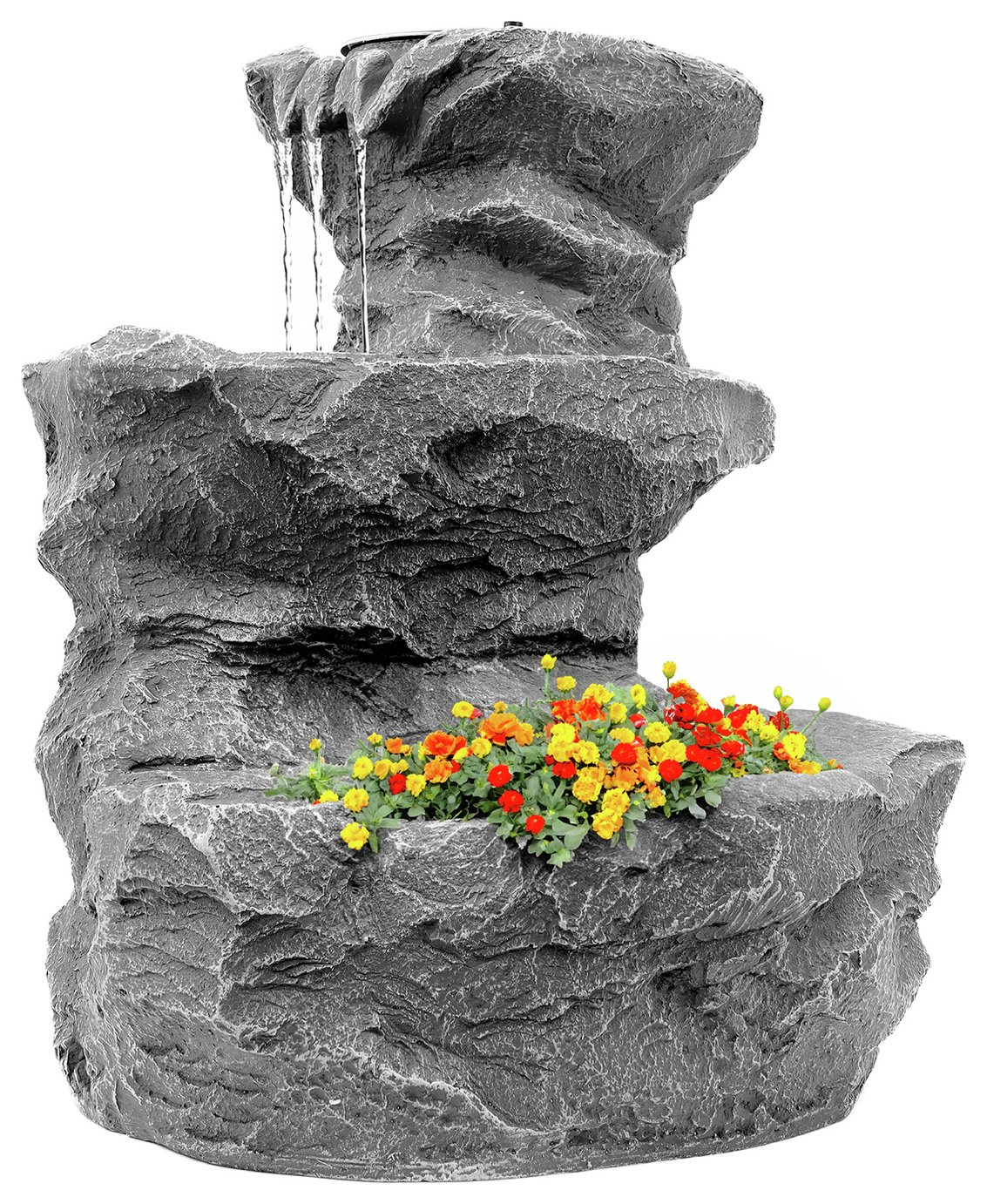 Streetwize On-Demand Solar Water Feature - Rock Planter