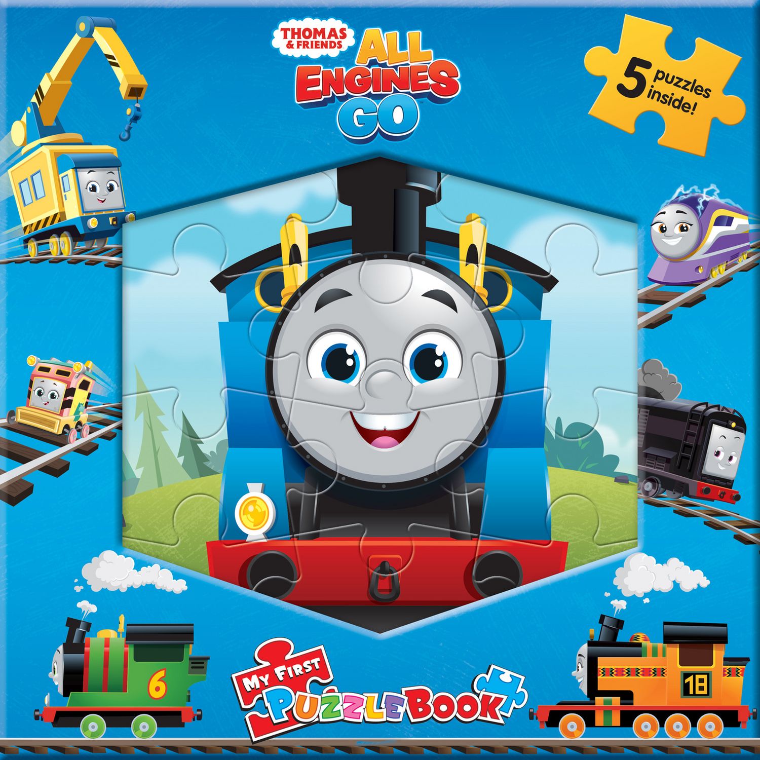 Mattel Thomas and Friends All Engines Go My First Puzzle Book