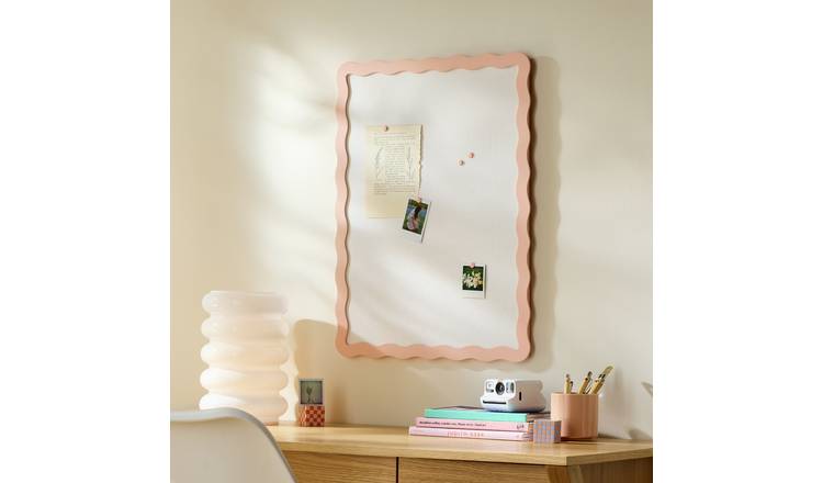 Argos Home Pink Scallop Memo Board