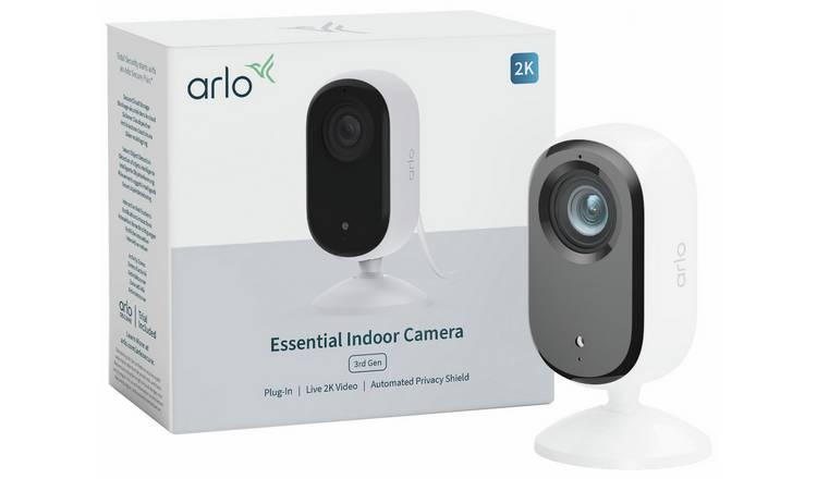Arlo Essential 3 2K Indoor Plug-In Security Camera - Pack of 1