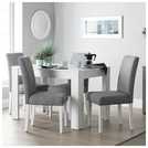 Argos white deals gloss dining table