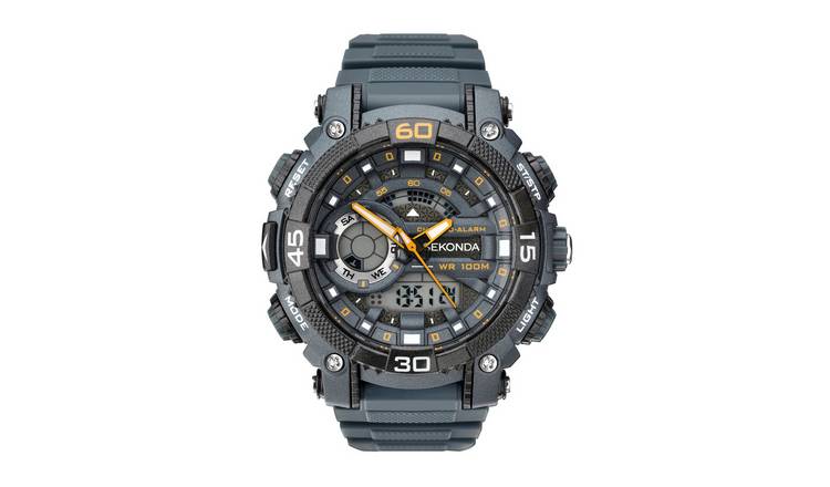 Sekonda Men's Grey Plastic Strap Digital Watch