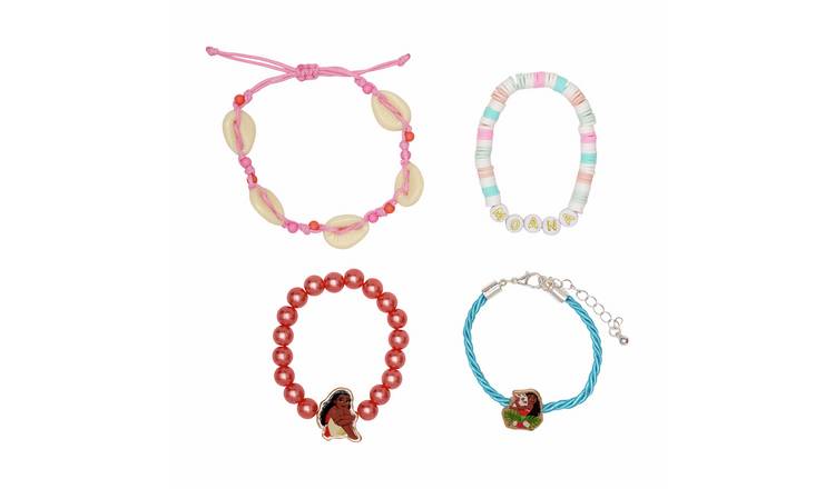 Disney Moana Beaded and Rope Bracelet Set - Pack of 4