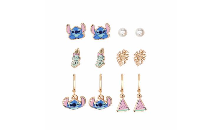 Disney Stitch Earrings Set - Pack of 6