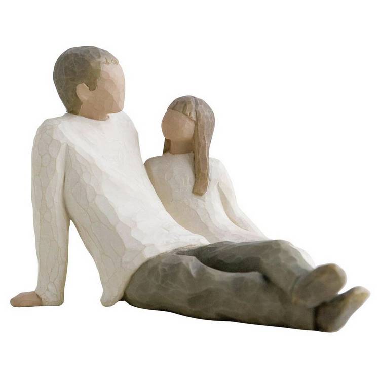 Willow Tree Father and Daughter Figurine 0