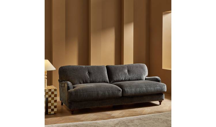 Habitat Eleanor Fabric 3 Seater Sofa - Grey