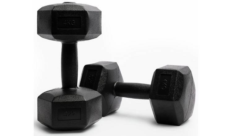 Northern Plastic Hex Dumbbells Set - 2 x 4Kg