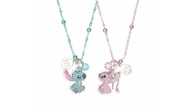 Disney Stitch and Angel BFF Necklace Set