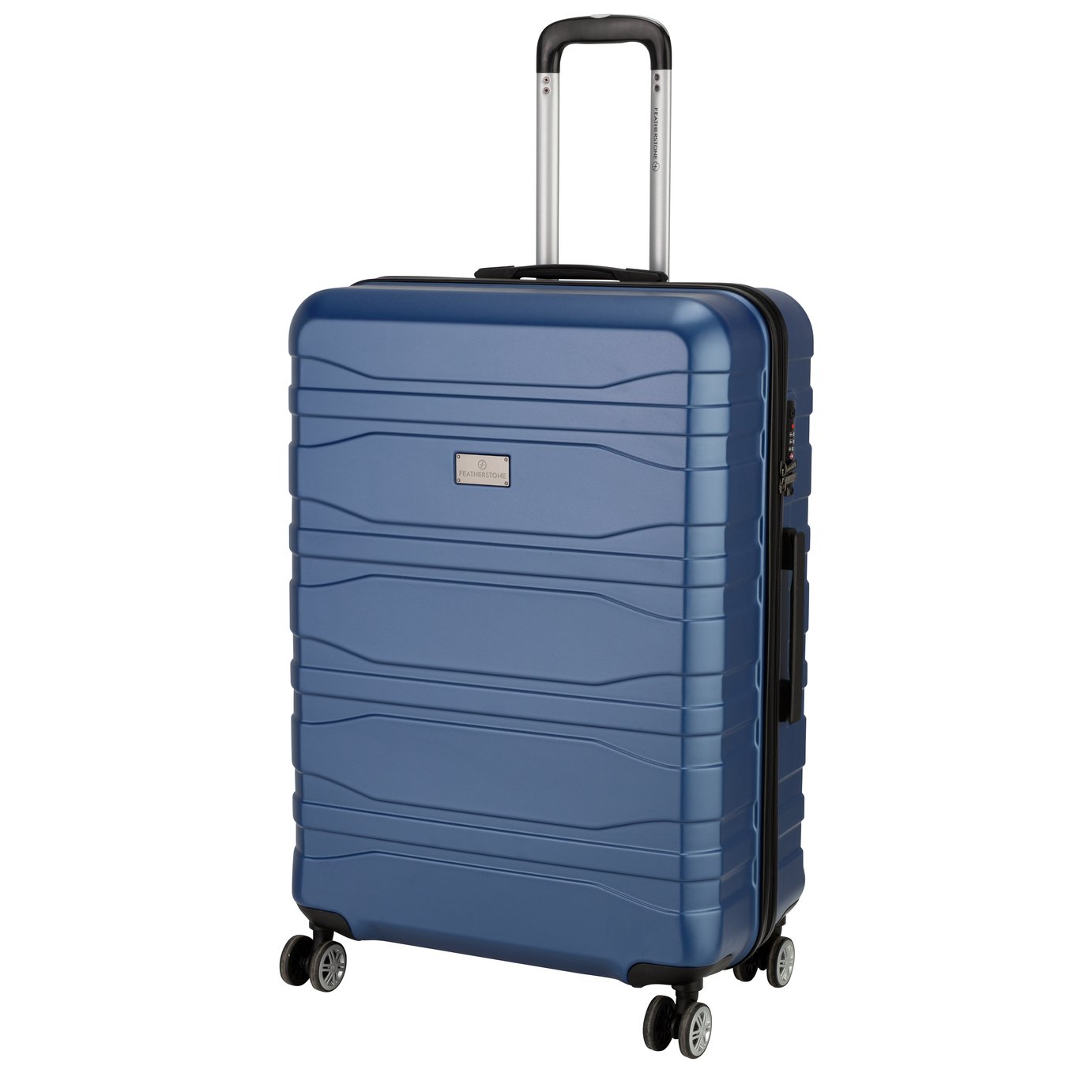 Featherstone Hard 8 Wheel Large Suitcase - Navy