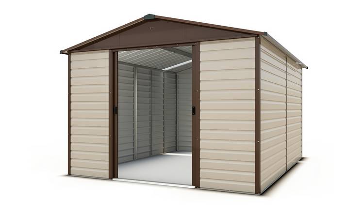 YardMaster Extra Tall Metal Shiplap Shed - 10 x 12ft