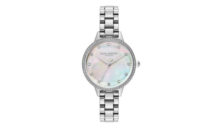 Olivia Burton Stainless Steel Pastel Dial Bracelet Watch