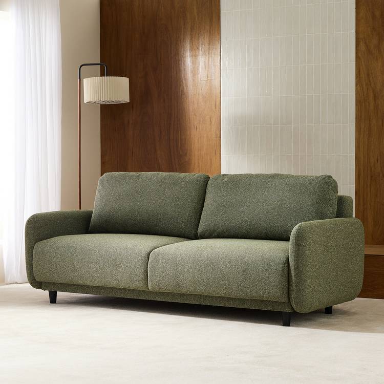 Habitat Eric Fabric 3 Seater Sofa Bed - Green 0