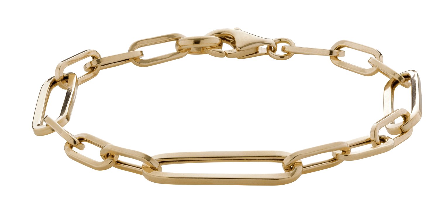 Revere 9ct Gold Plated Polished Link Bracelet Review