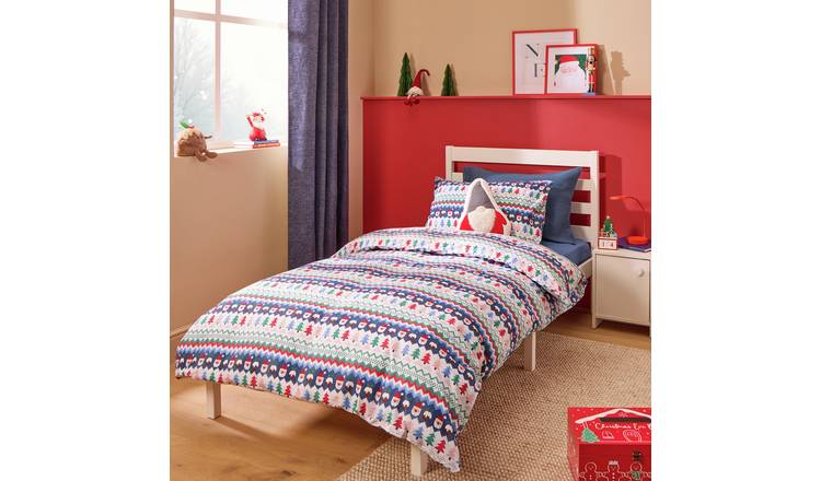 Argos Home Kids Christmas Fairisle Bedding Set - Single
