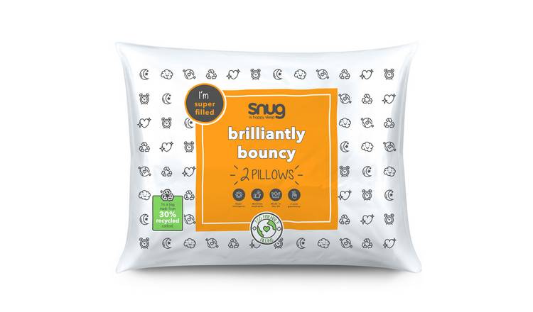 Snug Brilliantly Bouncy Medium Pillow - 2 Pack