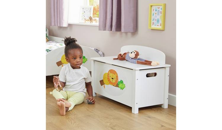 Liberty House Toys Kids Jungle Big Toy Box - White