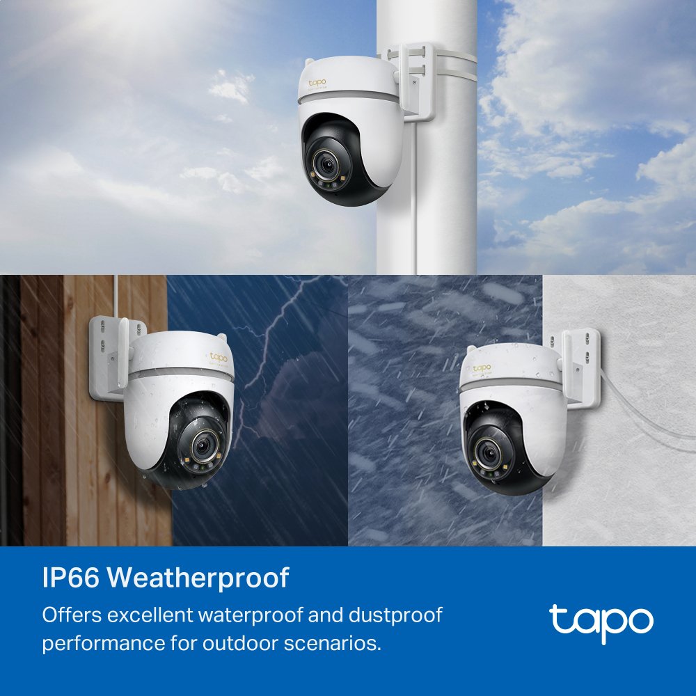 tapo TC43 3K 5MP 防犯カメラ Buy Tapo TC43 3K Outdoor Pan/Tilt Smart Security Wi-Fi Camera