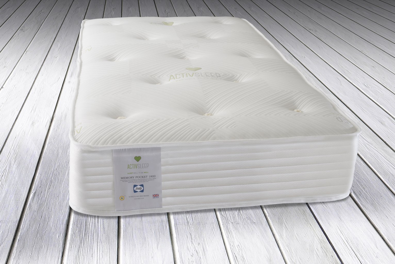 1800 pocket sprung memory foam mattress