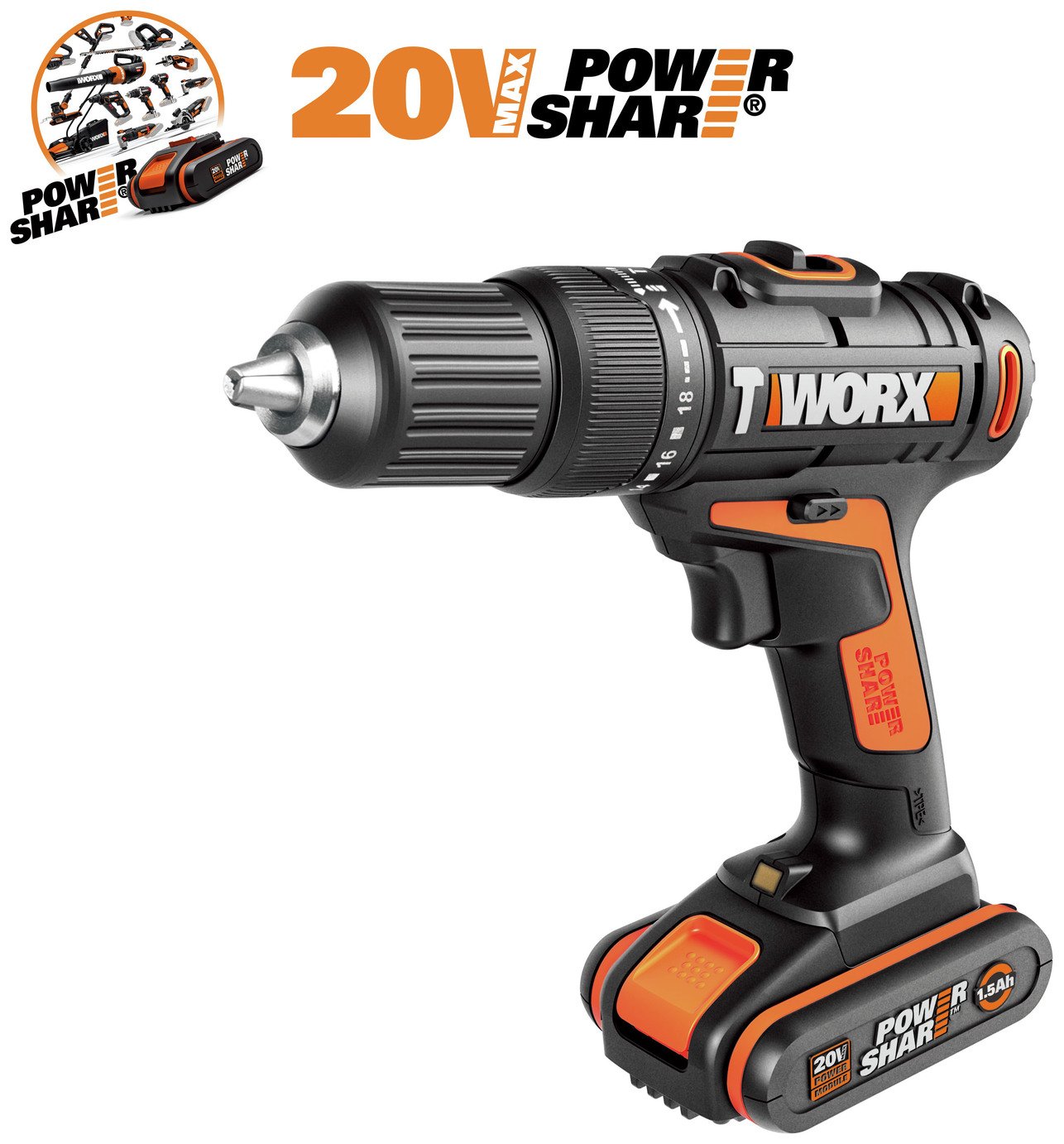 WORX WX386.4 18V 20V MAX Cordless Hammer Drill +50pc Set Review