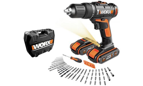 WORX WX386.4 18V 20V MAX Cordless Hammer Drill 50pc Georgia Ubuy