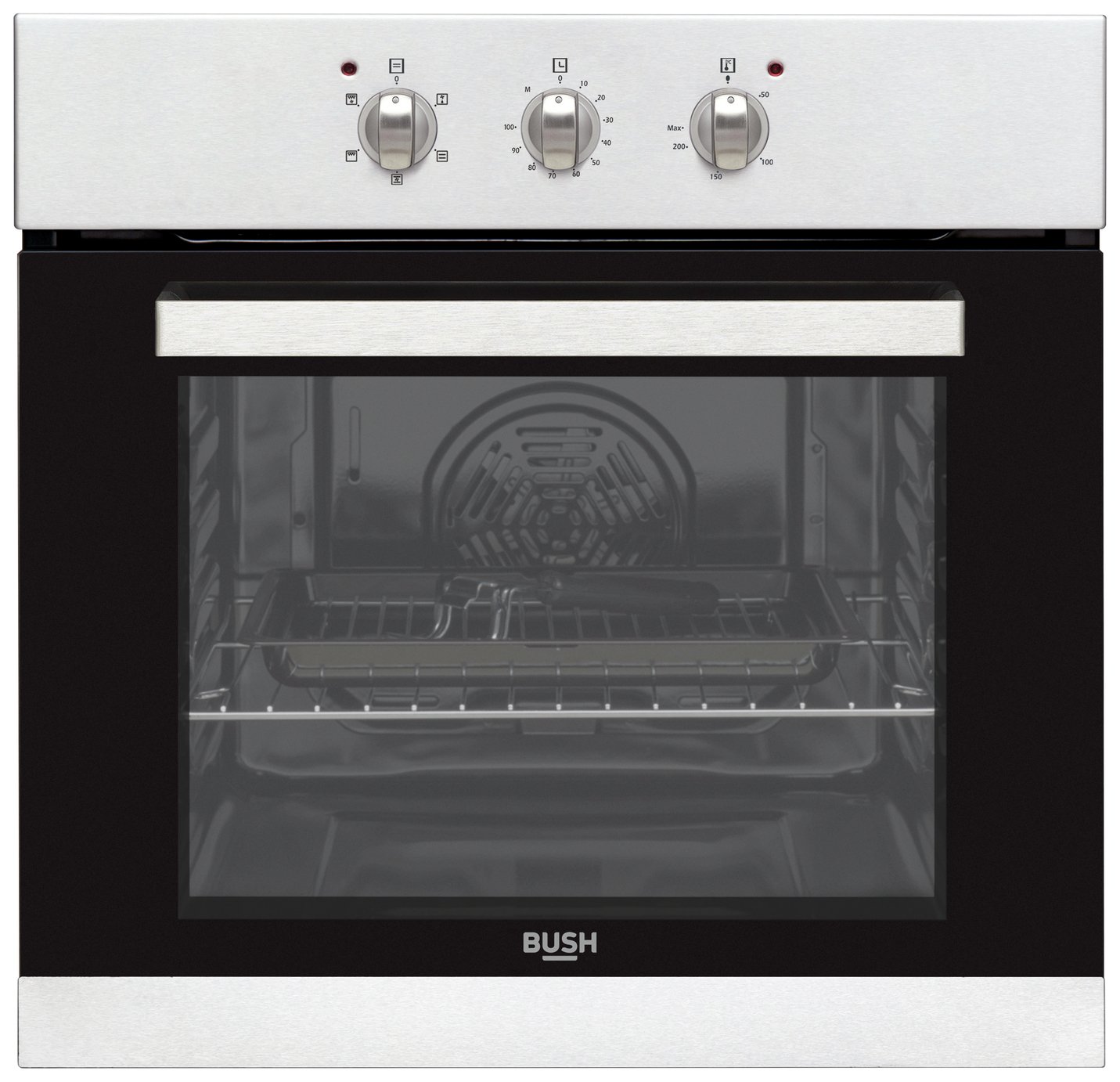 Bush BIBFOS Built In Single Electric Oven - Stainless Steel