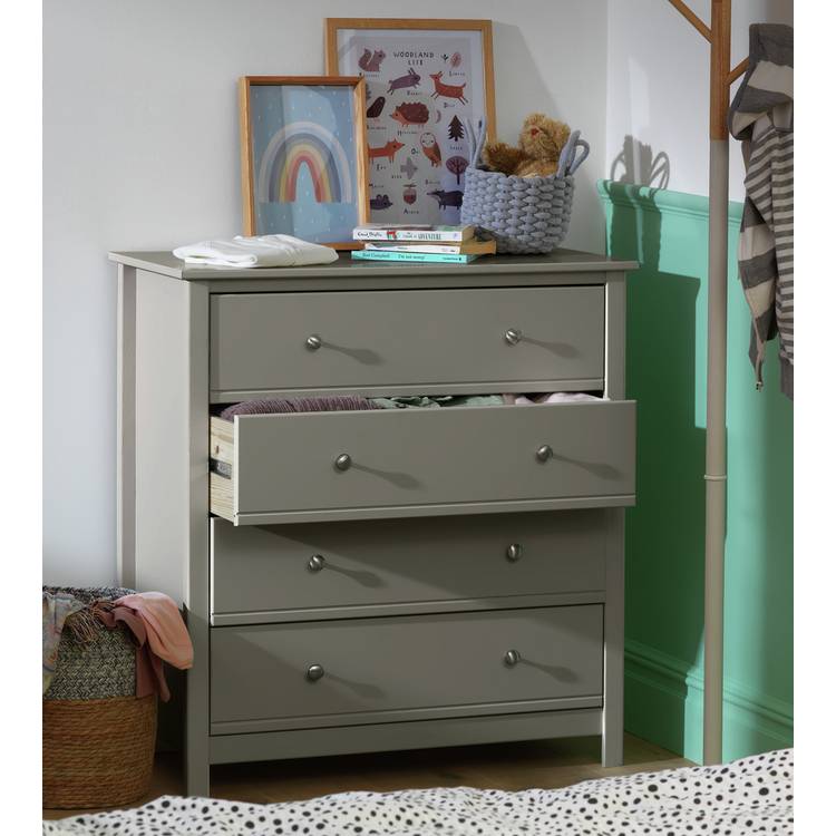 Habitat Brooklyn 4 Chest of Drawers - Grey 0