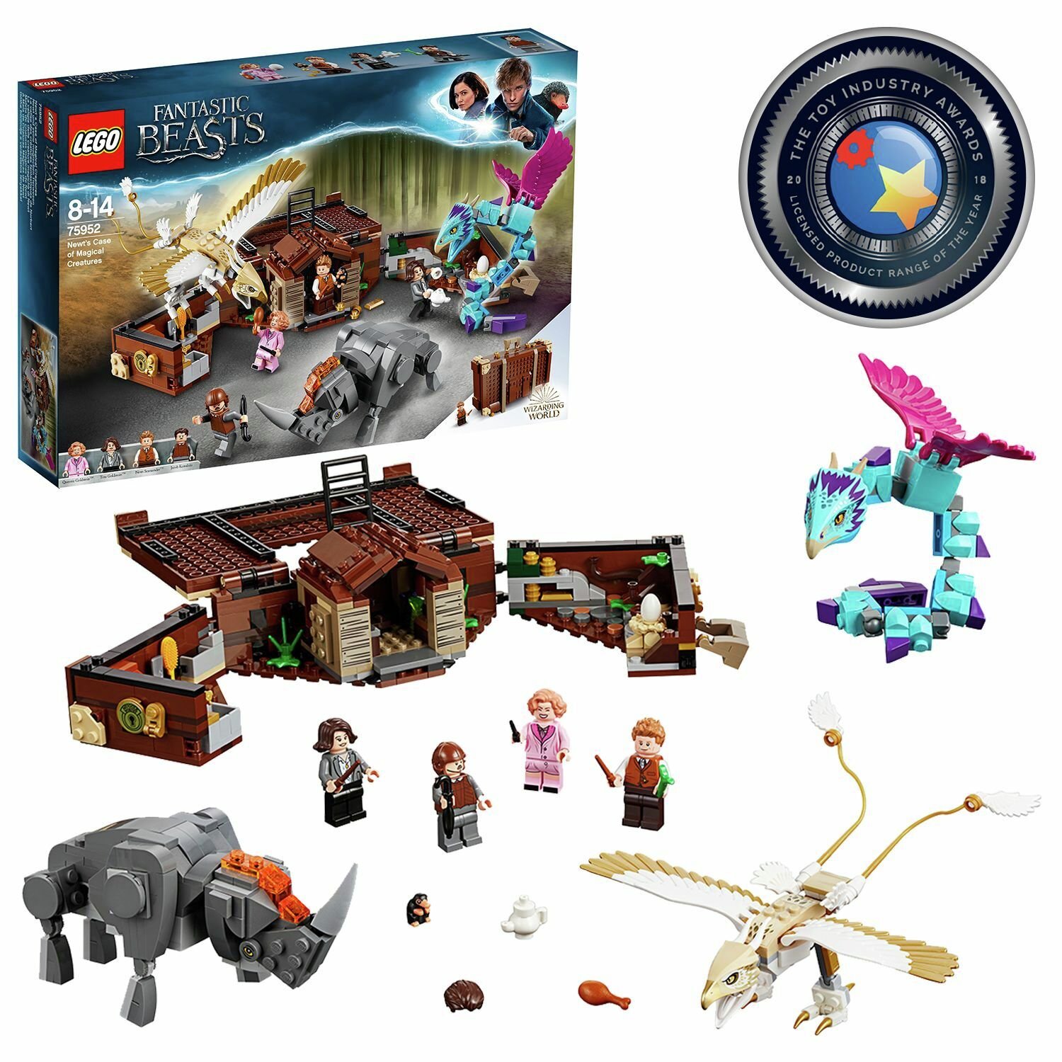 lego fantastic beasts newt's case