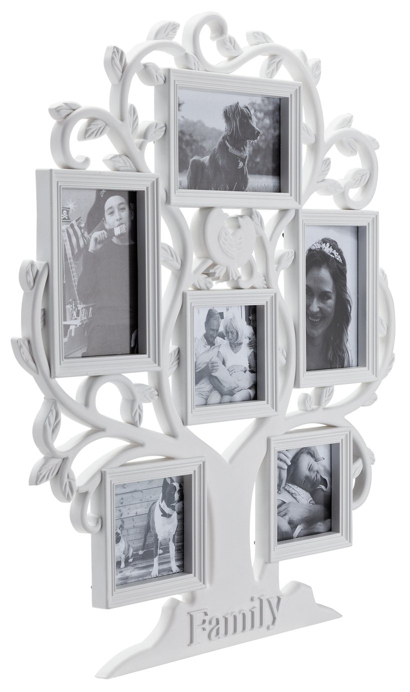 Argos Home 6 Print Family Tree Photo Frame - White