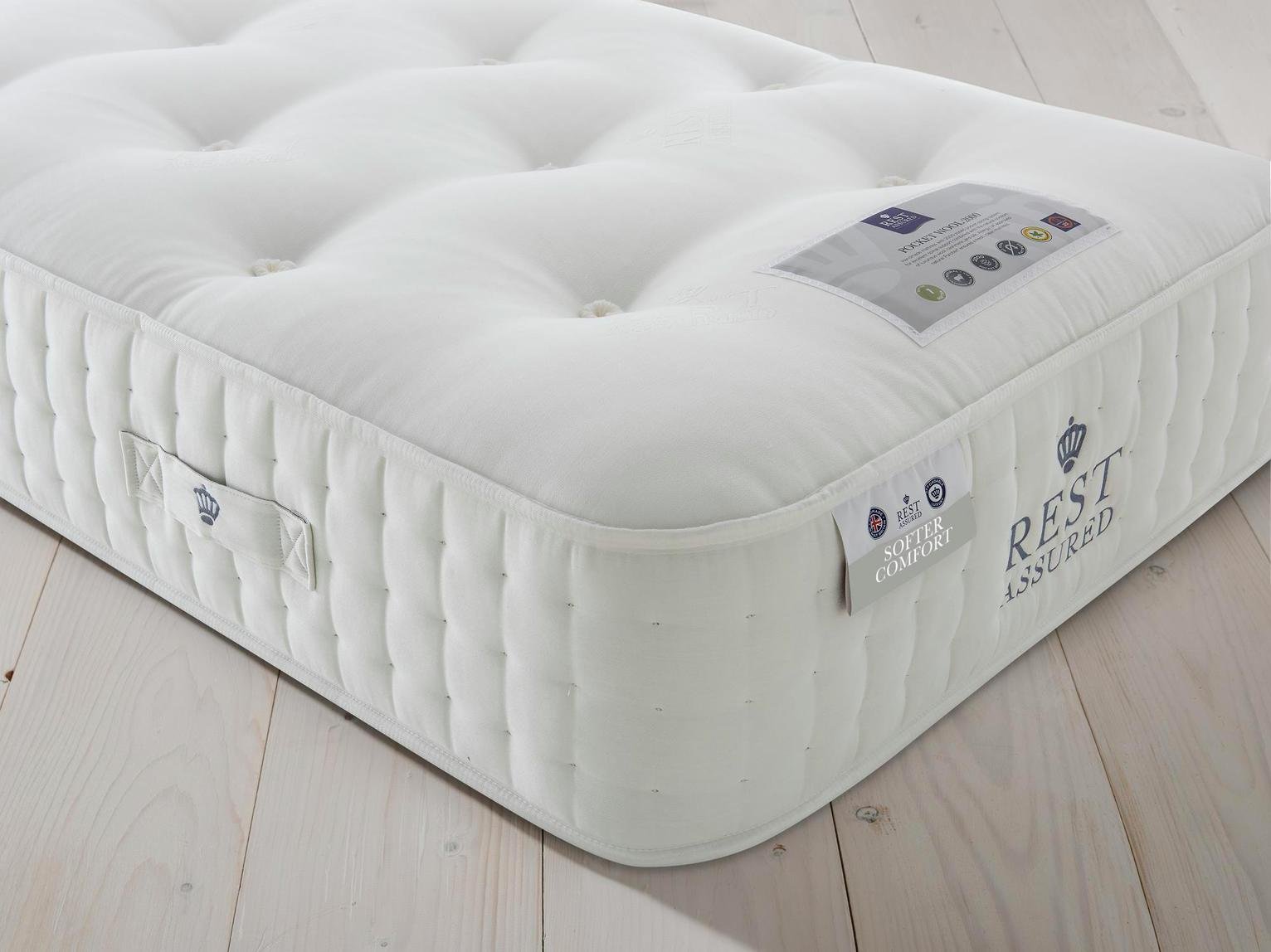 Rest Assured Naturals Pocket Sprung Single Mattress - Softer