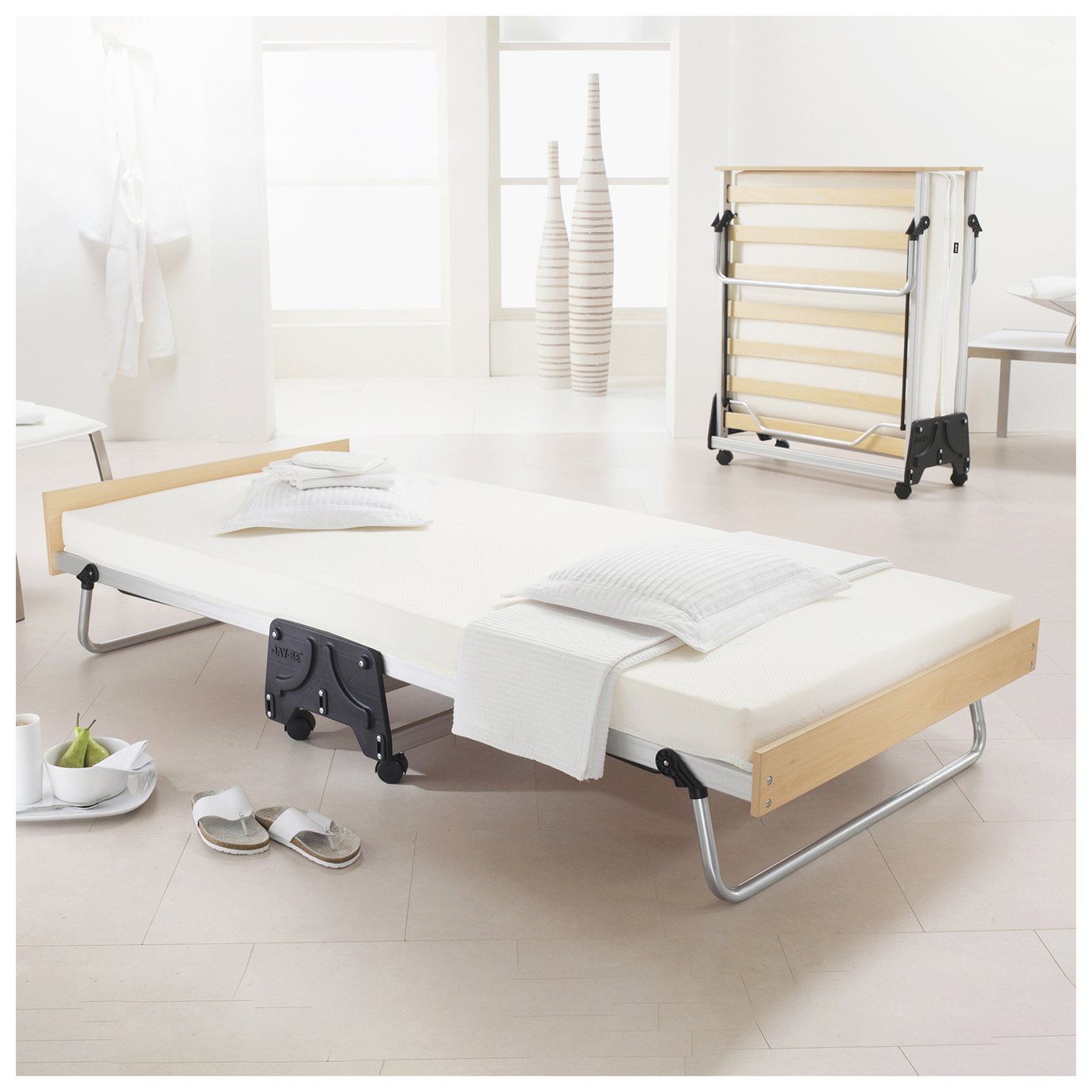 JayBe JBed Folding Guest Bed with Memory Mattress Single at Argos