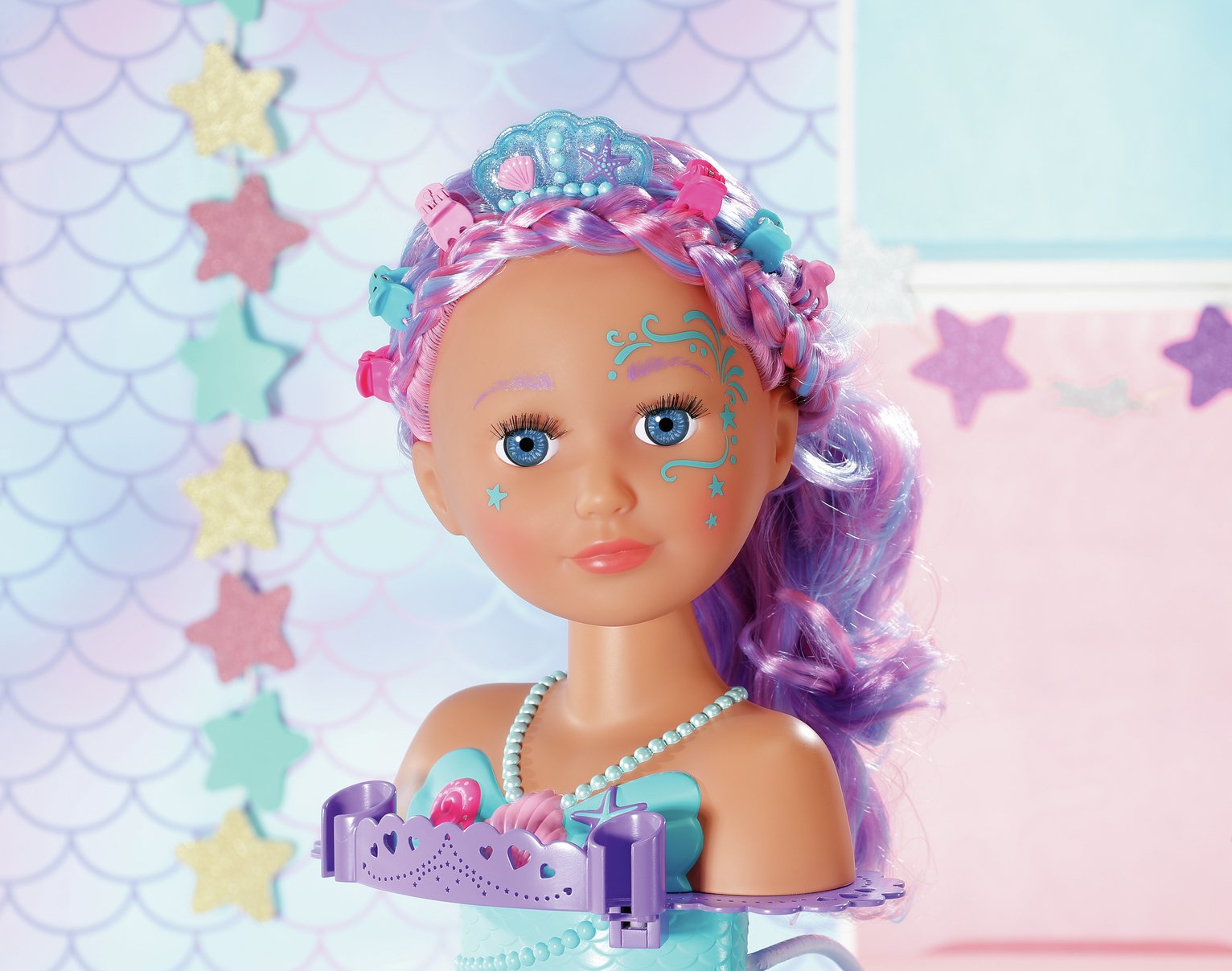 baby born makeup and hair styling head