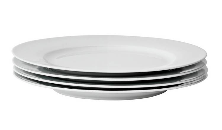 White dinner shop plates