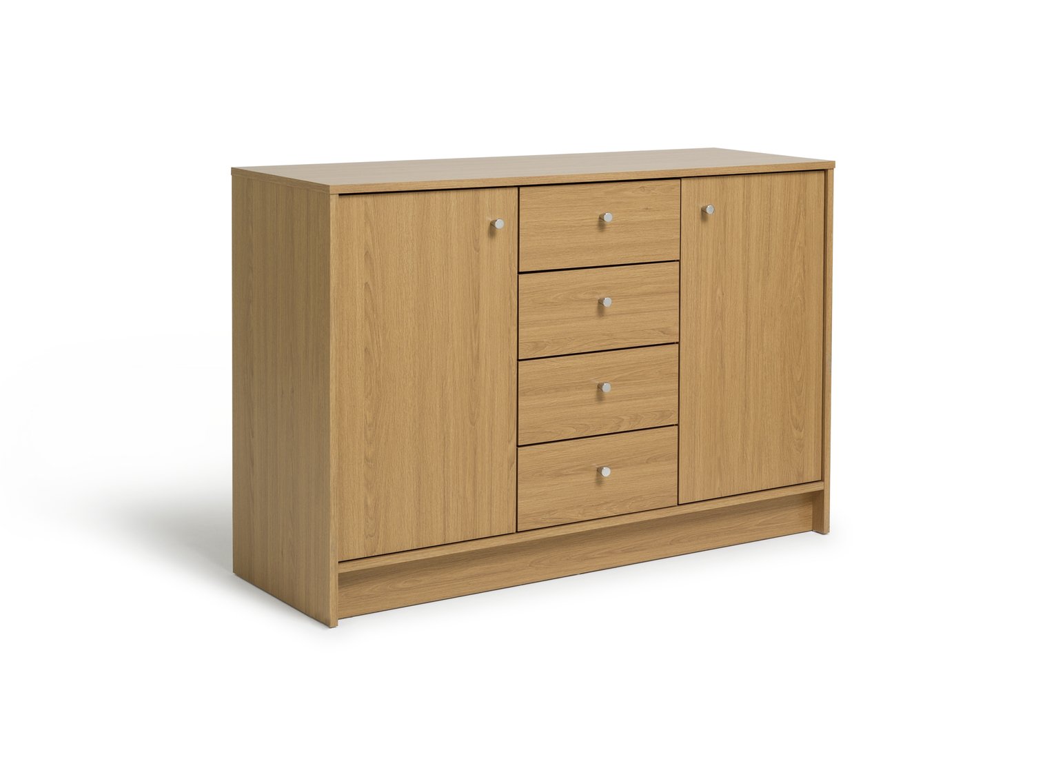 Argos Home Malibu 2 Door 4 Drawer Sideboard - Oak Effect