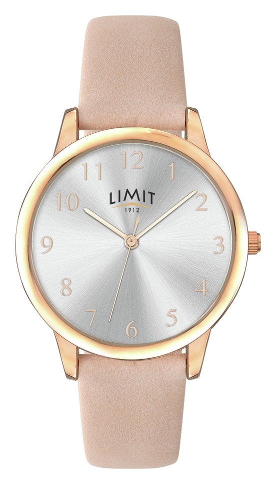 Limit Ladies' Rose Gold Plated Three Hand Pink Strap Watch review