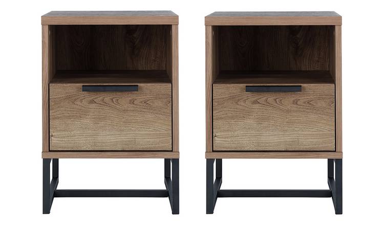 Bedroom side tables set shop of 2