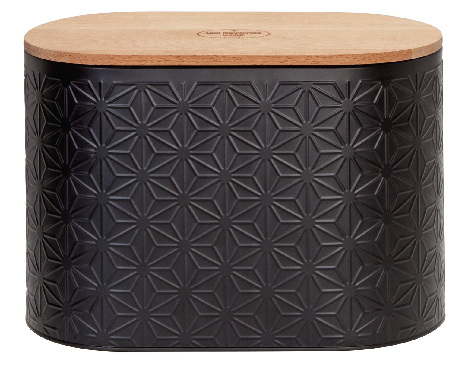 Good Housekeeping Textured Bread Bin - Black