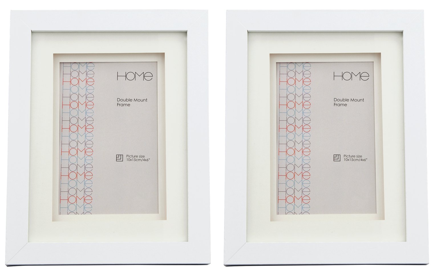 Argos Home Set of 2 4x6 Inch Double Mount Frames review