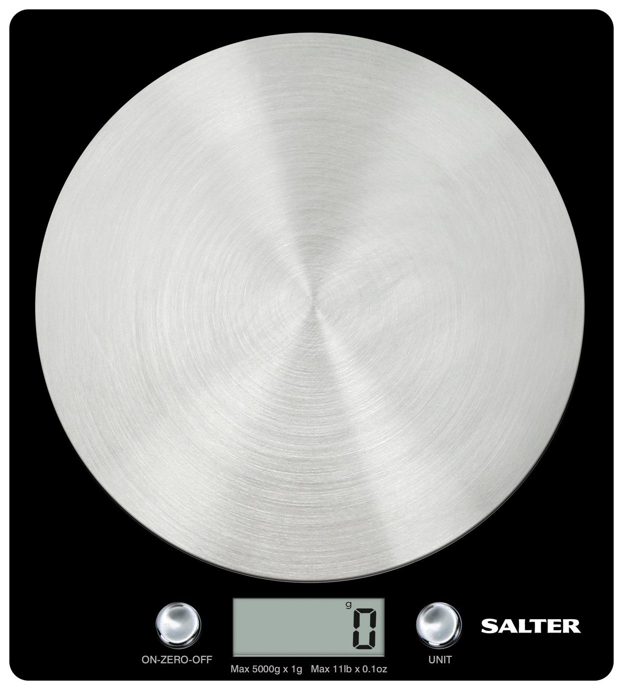 Salter Electronic Scale with Steel Platform - Black