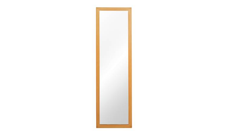 Argos Home Wooden Full Length Mirror - Oak Effect