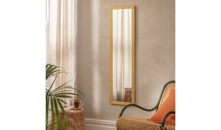 Argos Home Oak Effect Full Length Wall Mirror - 126x36cm