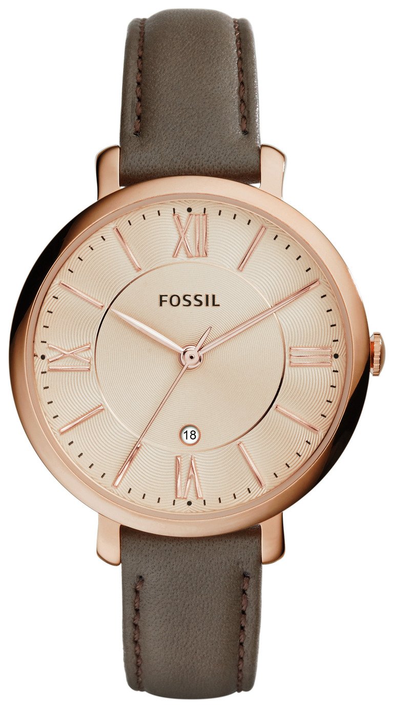 Fossil Ladies' Jacqueline ES3707 Rose Gold Tone Watch (8458551) Argos Price Tracker
