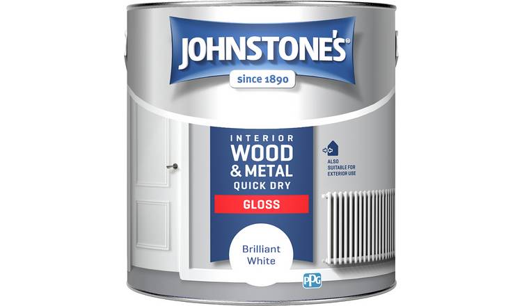 Johnstone's Quick Dry Gloss Paint 2.5L - Brilliant White