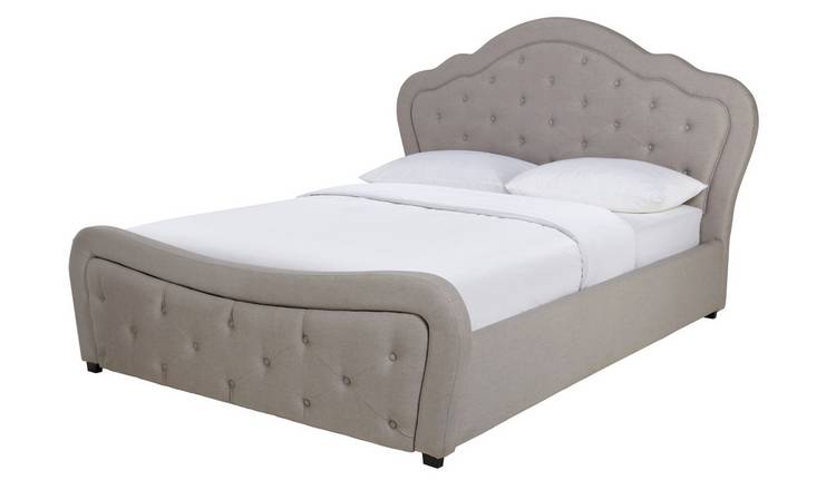 Argos Home Venice Kingsize End Drw Fabric Bed Frame- Grey