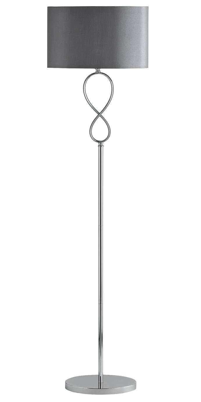 Argos Home Fira Figure 8 Floor Lamp - Chrome