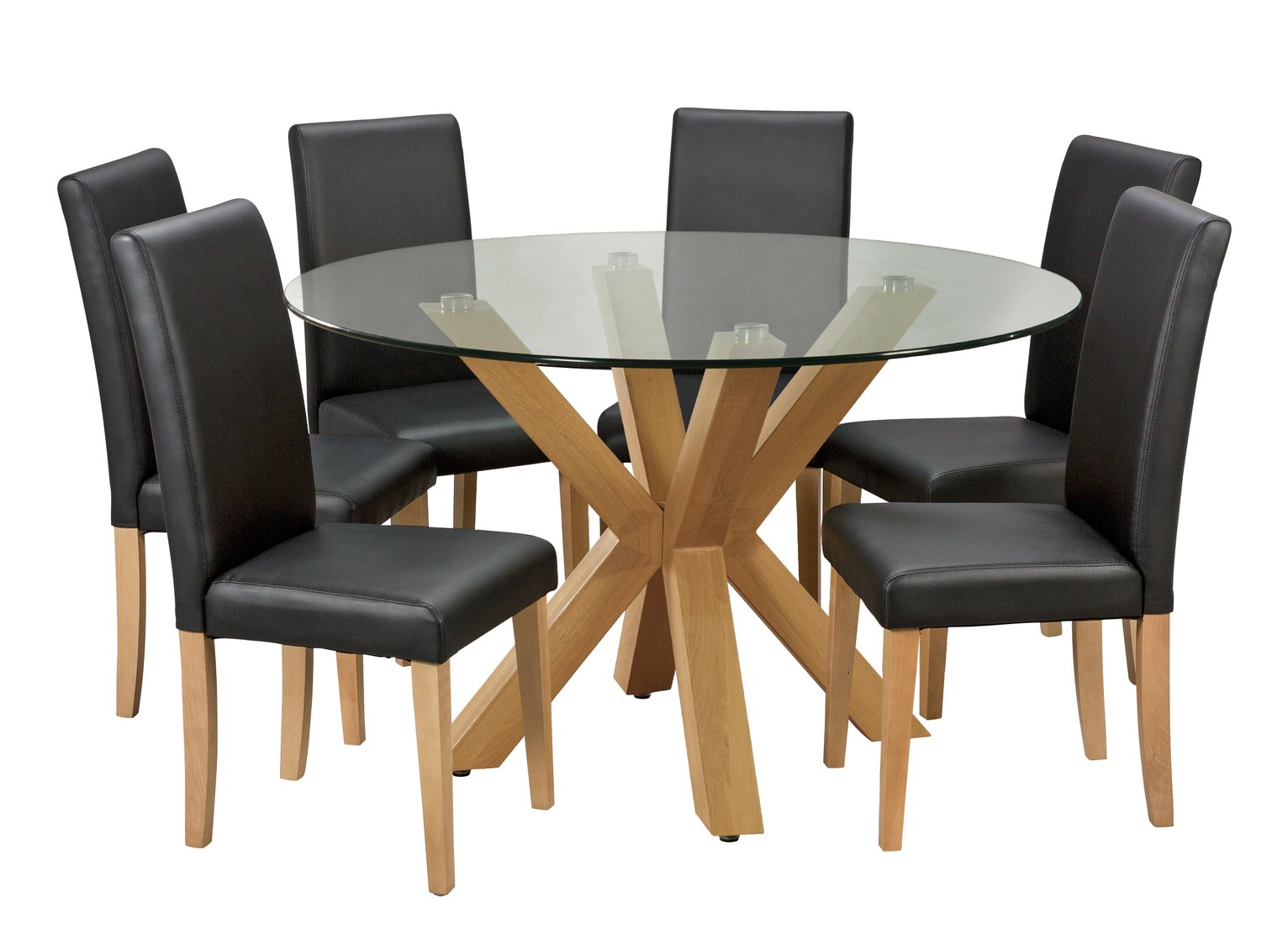 Argos Home Alden Glass Round Table & 6 Chairs review