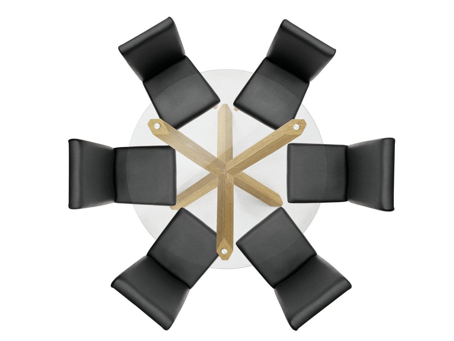 Argos Home Alden Glass Round Table & 6 Chairs Reviews