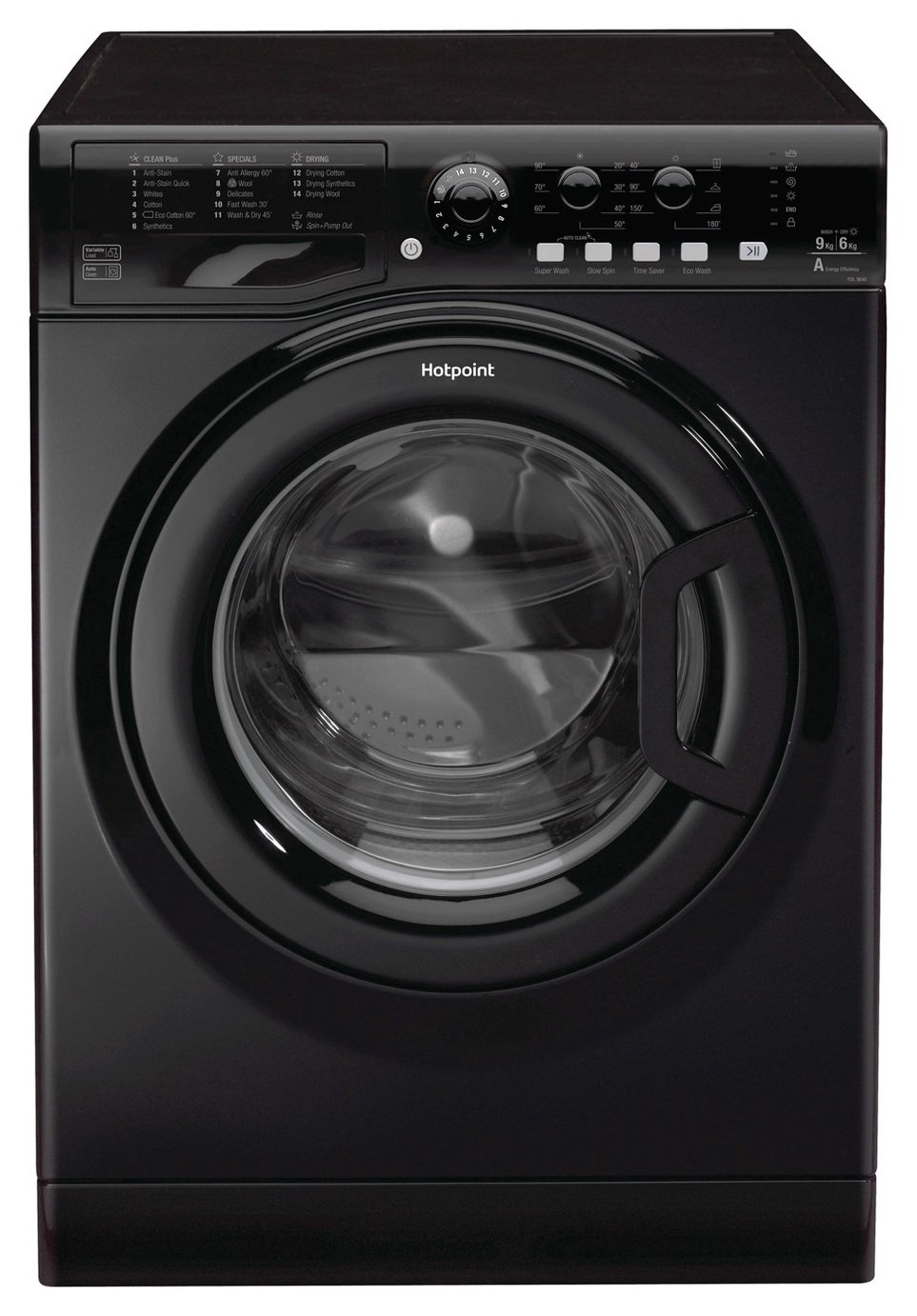 Hotpoint FDL9640K 9KG/6KG Washer Dryer - Black