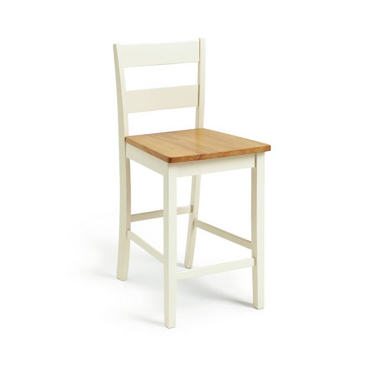 Argos Home Chicago Bar Stool - Off White 0